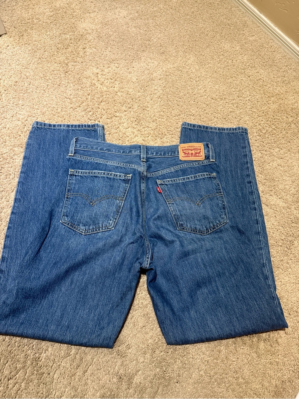 Levi's Women's Straight Leg Blue Denim Jeans